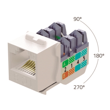 OPENETICS 5843 CONNECTOR UNIVERSAL CAT 6 SLIM MACH3 FEMELLA UTP RJ45